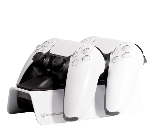 STEELDIGI Ładowarka AZURE TOBOGGAN 2xpad PS5 biała - 698972 - zdjęcie